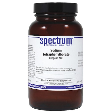 Spectrum Chemical Sodium Tetraphenylborate, Reagent, 100g S1490-100GM06