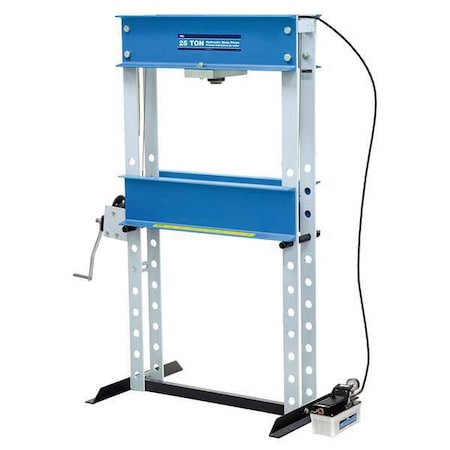 Otc Hydraulic Press, 25 t, Air Pump, 69-1/2 In 1834