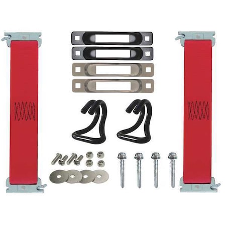 Snap-Loc Tie Down Strap Kit, E-Track, Red SLCHK