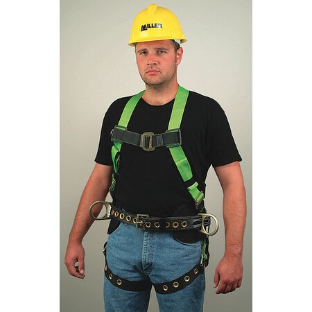 Miller Full Body Harness, 2XL, Polyester 650T-77/XXLGK