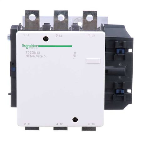 Schneider Electric 120VAC Non-Reversing Magnetic Contactor 3P 270A NEMA 5 T02GN13G7