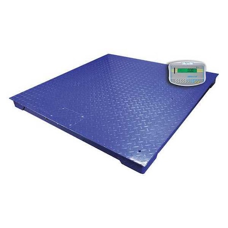 Adam Equipment PT112+GK Floor Scale and GK Indicator, 2500lb/1000kg Capacity, 0.5lb/200g Readability