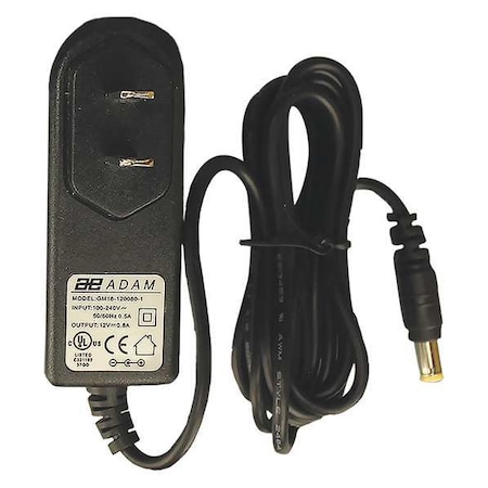 ADAM EQUIPMENT AC Adapter, Black, Smooth 302409160