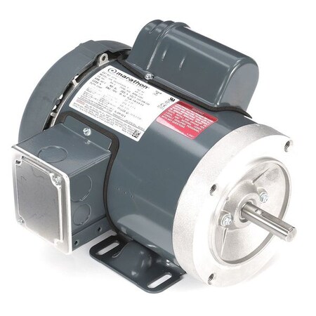 Leeson Capacitor-Start General Purpose Motor, 1/3 hp HP, 115/208-230V AC Voltage, 56C Frame 056C11F5303