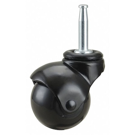 Zoro Select Swivel Stem Caster, Polypropylene, 2 in, 75 lb. 19YX25
