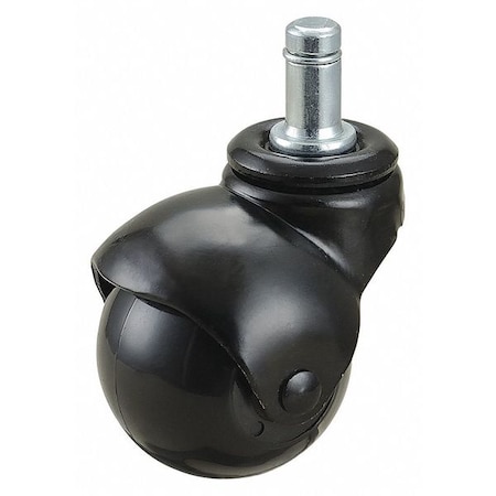 Zoro Select Swivel Stem Caster, Polypropylene, 2 in, 75 lb. 19YX27