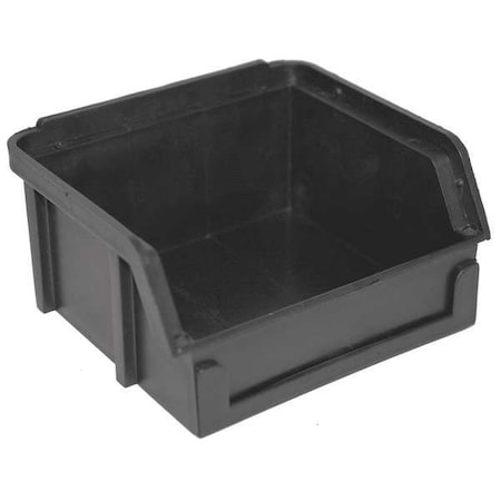 Lewisbins Plastic ESD Conductive Stack & Hang Bin, Black, 3 1/2 in L, 2 in H PB10-FXL