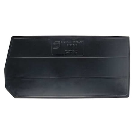 Quantum Storage Systems Plastic Divider, Black, 32 1/2 in L, 16 9/16 in H DUS993/995/997
