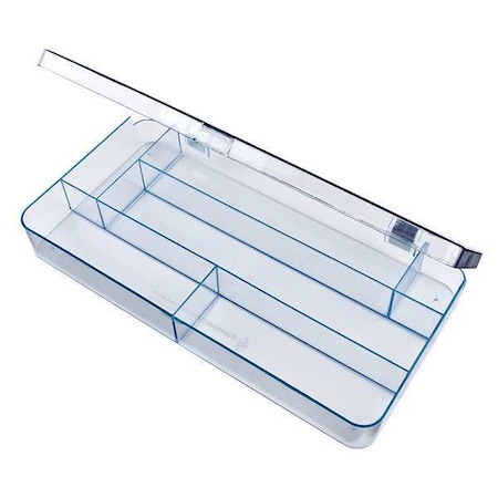 Flambeau Plastic, 6 compartments, 1-1/2 in D x 1 11/16 in H x 6-1/8 in W 5130CL