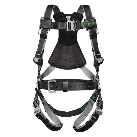 Honeywell Miller Revolution(R) Full Body Harness, 2XL/3XL, 400 lb., Quick-Connect Chest/ Quick-Connect Leg Straps RDT-QC-B/3XLBK