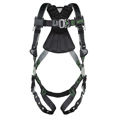 Honeywell Miller Revolution(R) Full Body Harness, 2XL/3XL, 400 lb., Quick-Connect Chest/ Tongue Leg Straps RDT-TB/XXL/XXXLBK