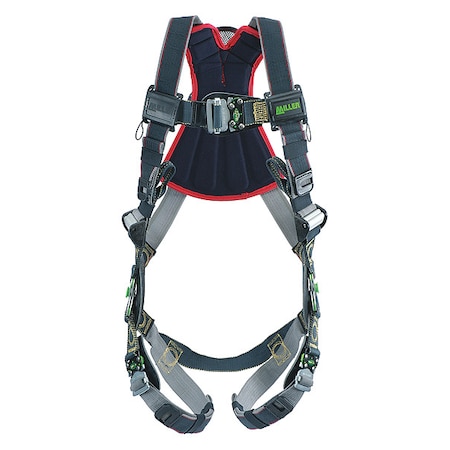Honeywell Miller Revolution(R) Arc-Flash Rated Full Body Harness, 2XL/3XL, 400 lb., Quick-Connect Chest/ Back D-Ring RKNARRL-QC/3XLBK