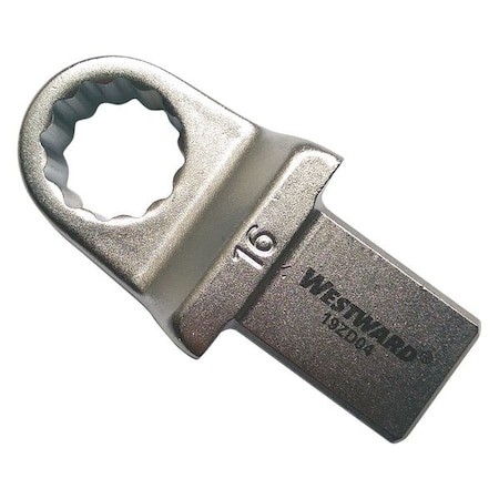 Westward Torque Wrench Head, Box End, 16mm 19ZD04