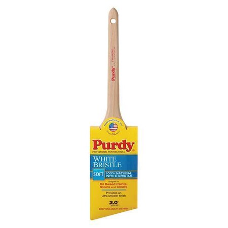 Purdy 3" Angle Sash Paint Brush, White China Bristle, Wood Handle 144024430