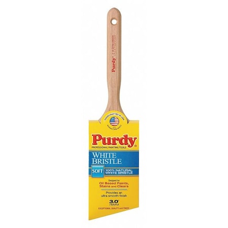 Purdy 3 in Angle Sash Paint Brush, China Hair Bristle, Wood Handle 144116430