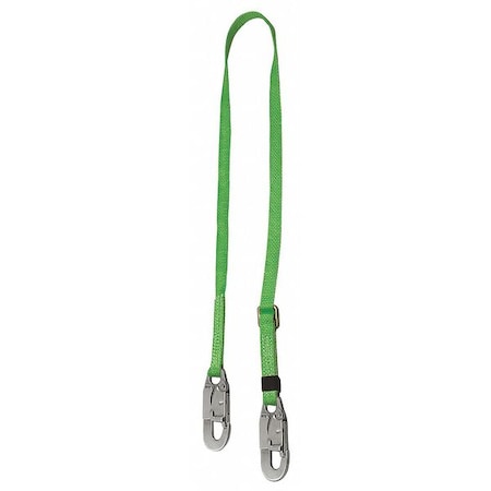 Honeywell Miller Lanyard, 6 ft Length, Snap Hook, Steel, 1 Leg(s), 310 lb. Weight Capacity 210TWLS-Z7/6FTGN