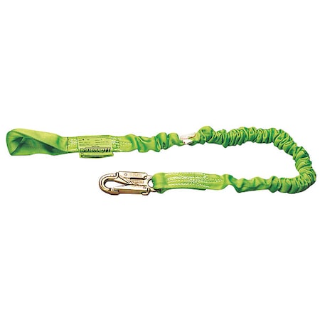 Honeywell Miller Manyard II Stretchable Web Lanyard, 6 ft. Length, Snap Hook, Steel, 2 Leg(s), 310 lb Weight Capacity 233M-Z7/6FTGN