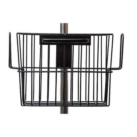 Smartstack Basket, Pole Mounted, Stainless Steel, Blk R105P17
