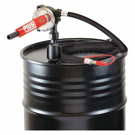 Piusi Usa Hand Pump Fuel, Rotary, Hose F00332530