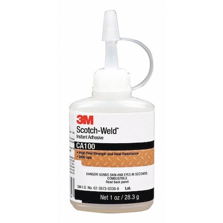3M Instant Adhesive, Scotch-Weld CA100 Series, 12 PK CA100
