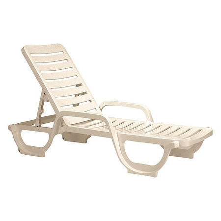 Grosfillex Bahia Adjustable Chaise, Sandstone, PK2 US031066
