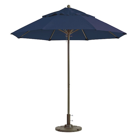 Grosfillex Windmaster Umbrella, Navy, 7.5 Ft 98386031