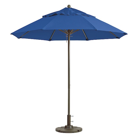 Grosfillex Windmaster Umbrella, Pacific Blue, 9 Ft 98829731