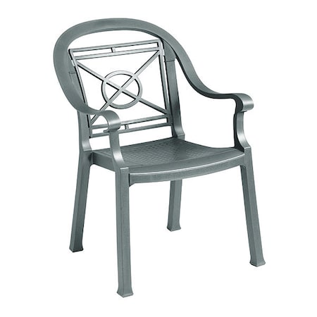 Grosfillex Victoria Armchair, Charcoal, PK4 US214002