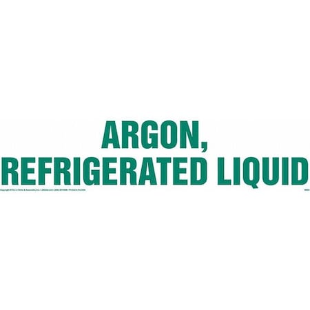 Jj Keller Argon, Refrigerated Liquid Sign 48884