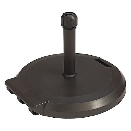 Grosfillex Umbrella Base W/ Wheels, Charcoal, 84Lb US608402