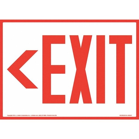 Jj Keller Exit Left Sign 8001132