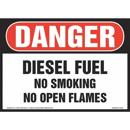 Jj Keller Danger, Deisel Fuel, 10" x 7", Vinyl 8001196