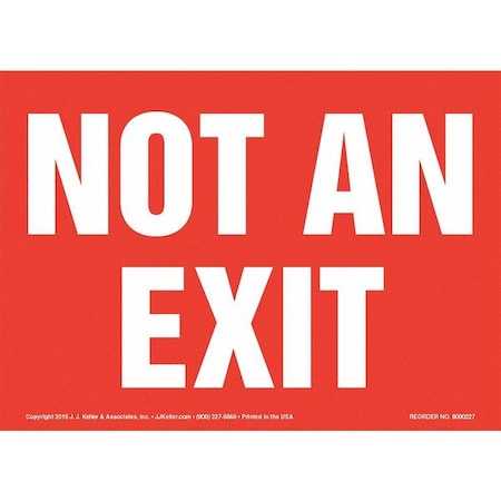 Jj Keller Not An Exit Sign:10" x 7", Vinyl 8001186