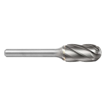 Sgspro Carbide Bur, Cyl Shape Radius, 1/2in, Sngle 19028