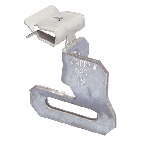Nvent Caddy Strap Hanger with Flange Clip, 90 Degree, 1-1/4in Max Strap Width MSR58
