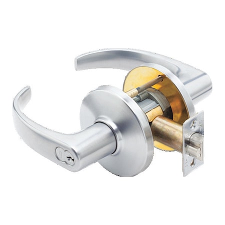 Best Cylindrical 9K Lock, Entrance, Lever, Rose, S3, Satin Chrome AM 9K37AB14CS3626AM