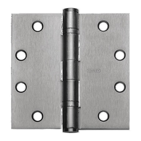 Stanley Full Mortise Std Wt FBB Hinge, 4.5 x 4.5, Black Painted FBB179 4 5X4 5 DOOR HINGE  1D   STL