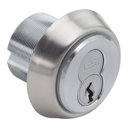 Best Std 1E Mortise Cylinder, C4 Cam, Tapered Design, Satin Chrome 1E74C4R810626