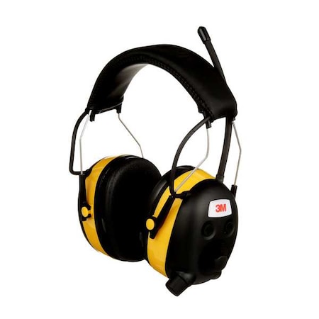 3M WorkTunes Over-the-Head Ear Muffs, 24 dB NRR, Multi-Color 90541H1-DC-PS