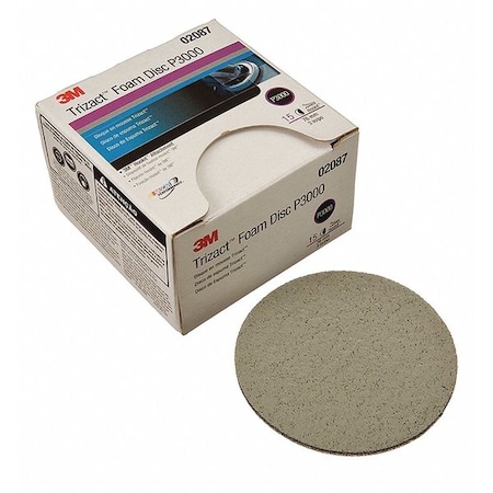 3M Abrasive Disc, 6" Dia, Silicon Carbide, P3000 Grit 02085