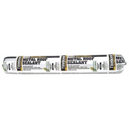 Titebond Metal Roof Sealant, 20 oz, SausaPack, Gray, Allyl Terminated Polyether Base, WeatherMaster 63052A