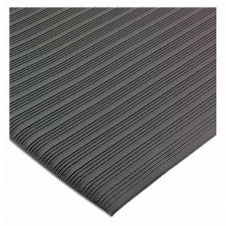 San Jamar Antifatigue Mat, 60 ft. L x 36" W, Black KM4360BK