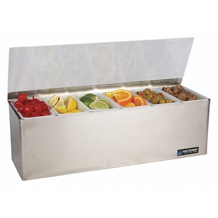 Ez-Chill Garnish Center, 6 pt., Plex Lids B6186L