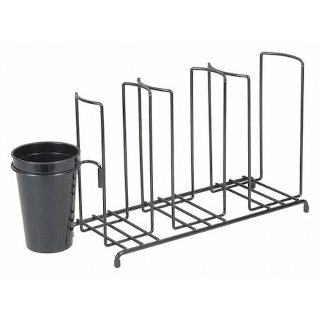 San Jamar Cup/Lid Wire Organizer, Caddy, 3 Stacks C8003WFS