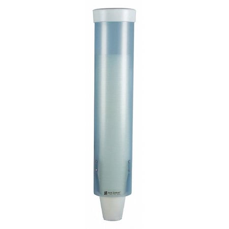 San Jamar Cup Dispenser, Pull-Type, Med, Blue C3165FBL