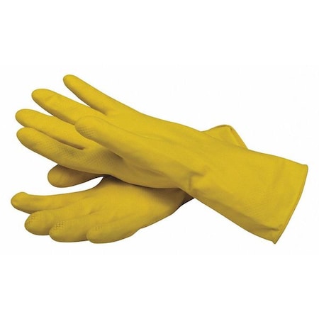San Jamar Chemical Resistant Gloves, Latex, 12 in L, L, 12 PK 620-L