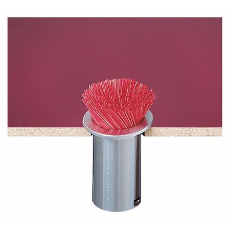 San Jamar Straw Holder, In-Counter, 5.12" dia., SS L320C