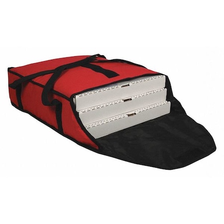 San Jamar Pizza Bag, Nylon, 20" x 18" x 6", Red PB20-6