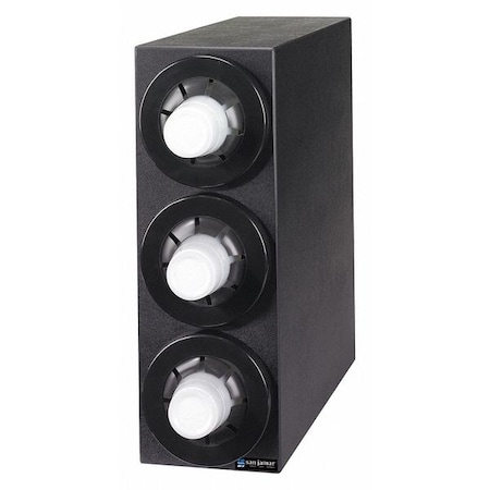 Sentry Bev Dispenser Cabinet, 3 Blk Trim Rings C2953BK