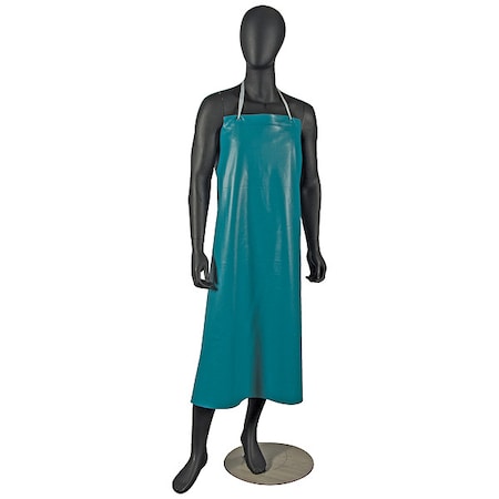 San Jamar Bib Apron, Vinyl, Green, 45 in, Universal 614DVA20-GN